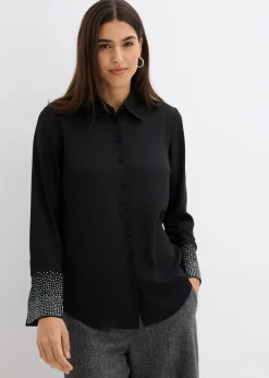 Blusa con piedras brillantes