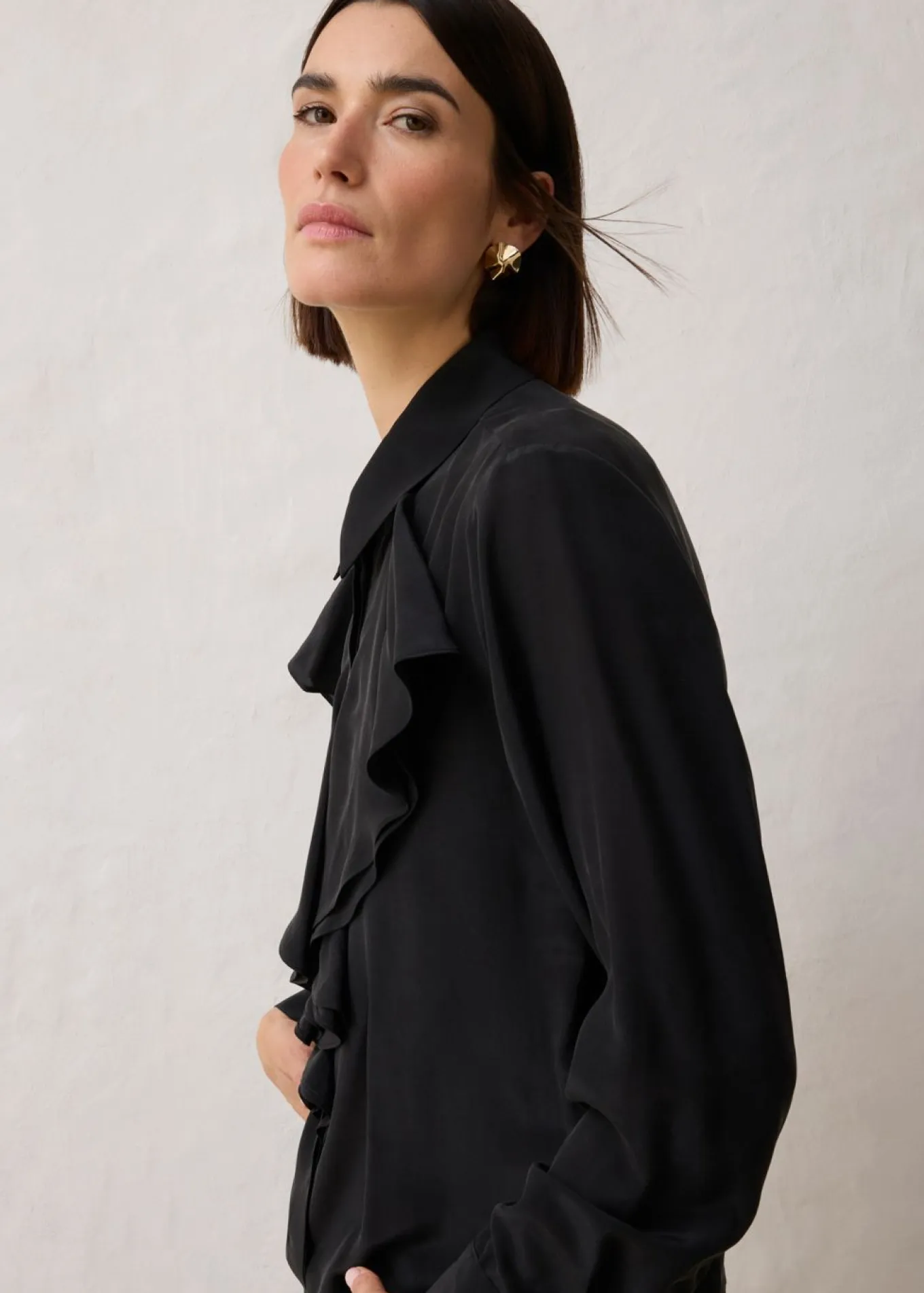 Blusa con seda