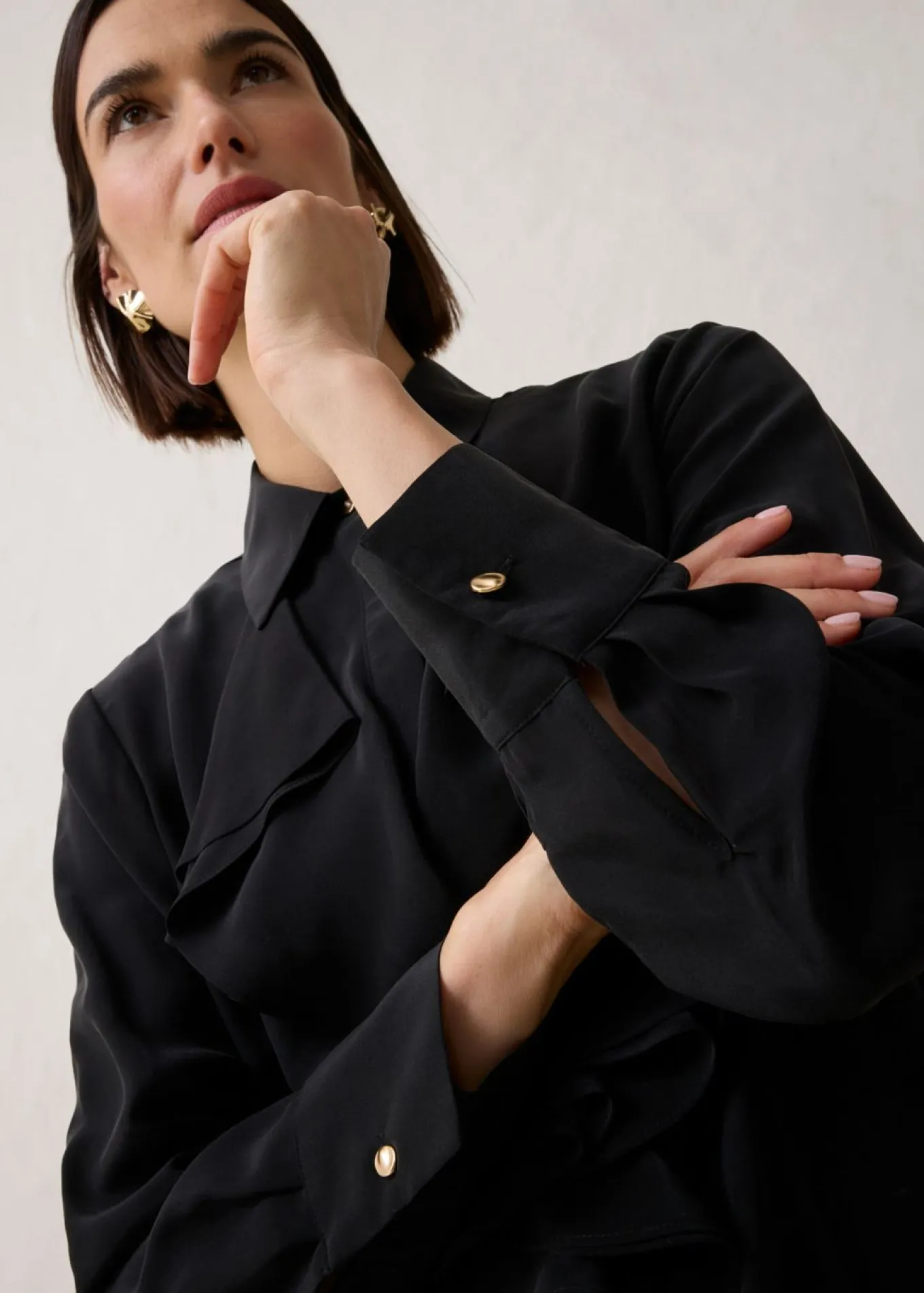Blusa con seda