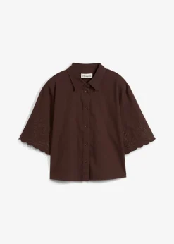 Blusa corta con contenido de seda