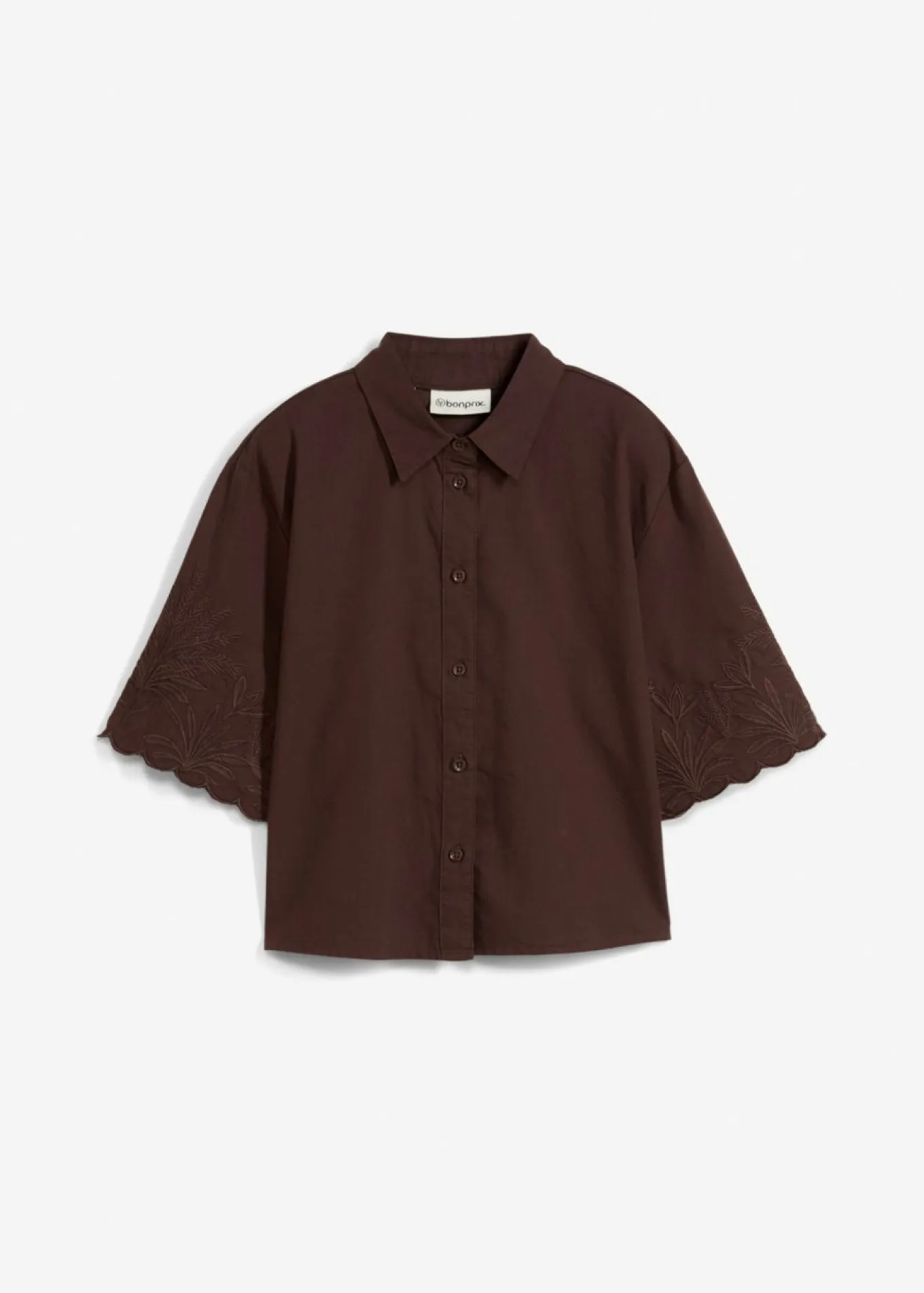 Blusa corta con contenido de seda