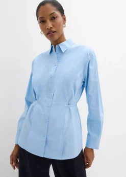 Blusa de algodón con detalle de lazo