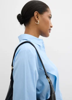 Blusa de algodón con detalle de lazo