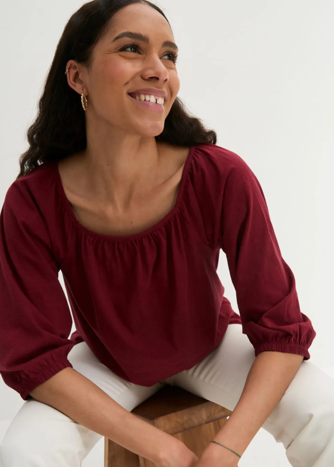 Blusa de algodón orgánico puro