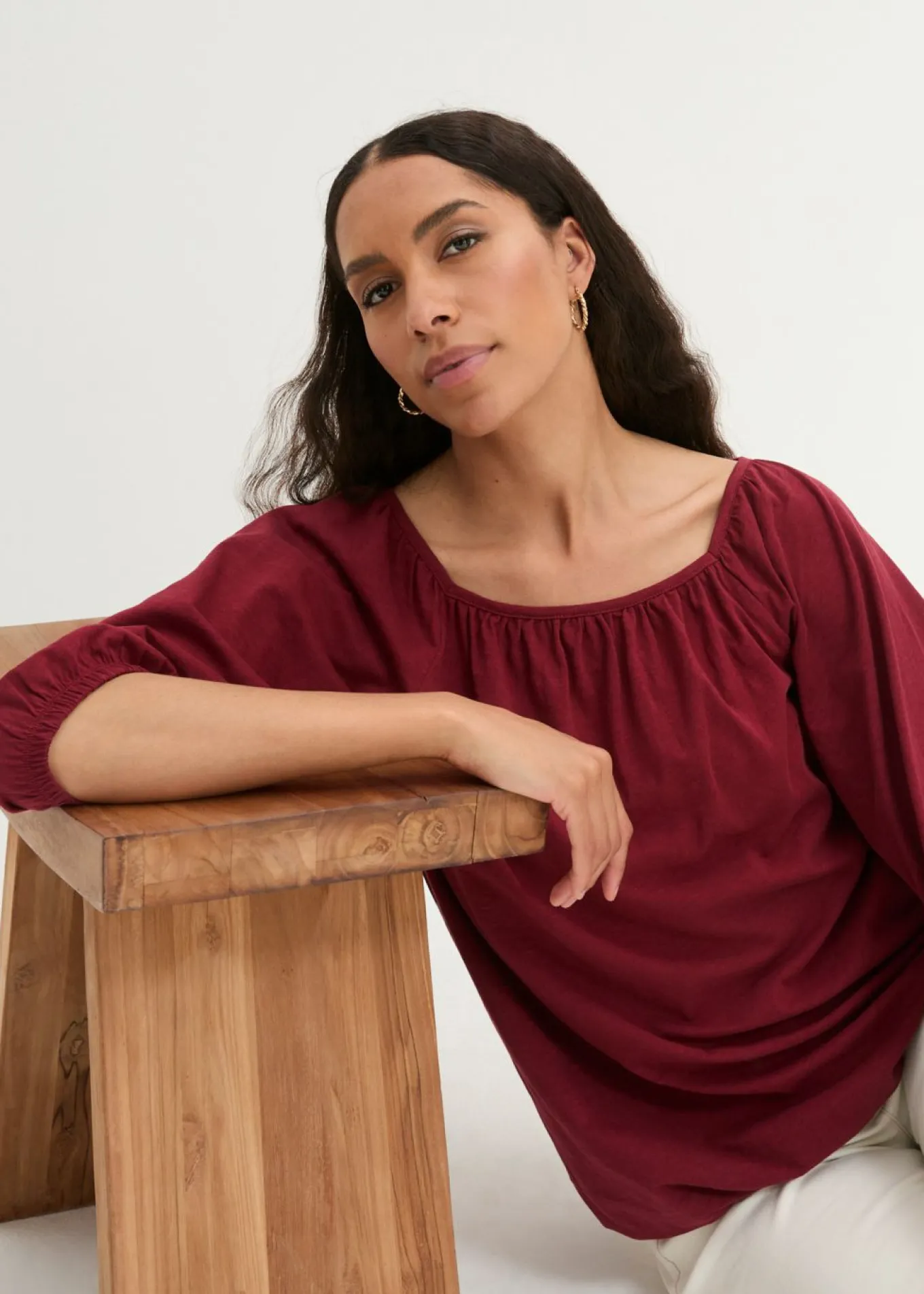 Blusa de algodón orgánico puro