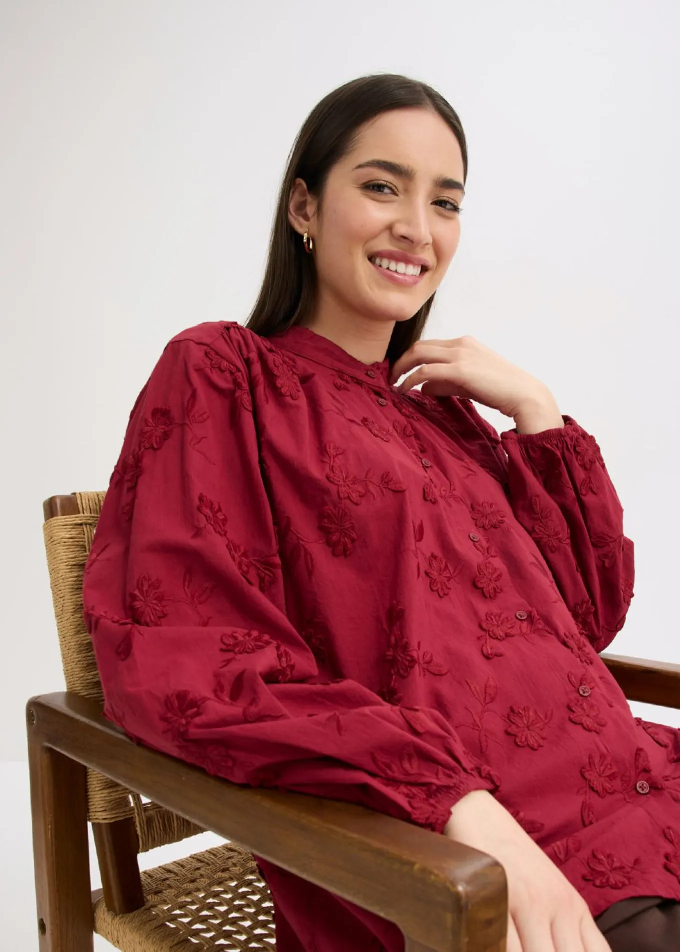 Blusa de algodón puro