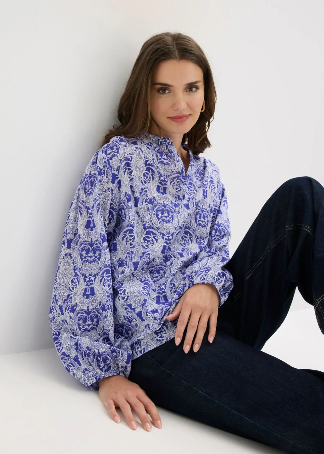 Blusa de algodón puro