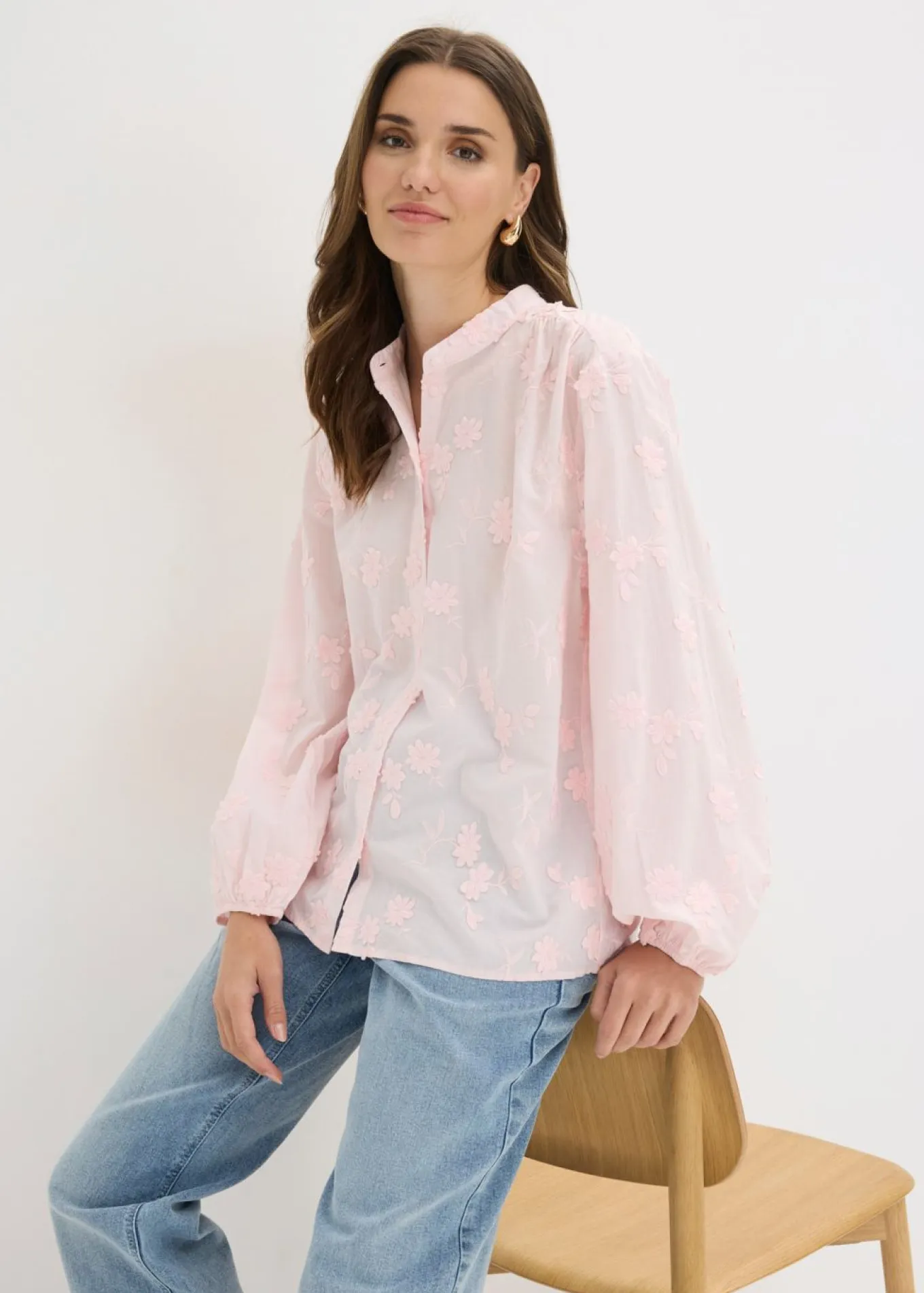 Blusa de algodón puro