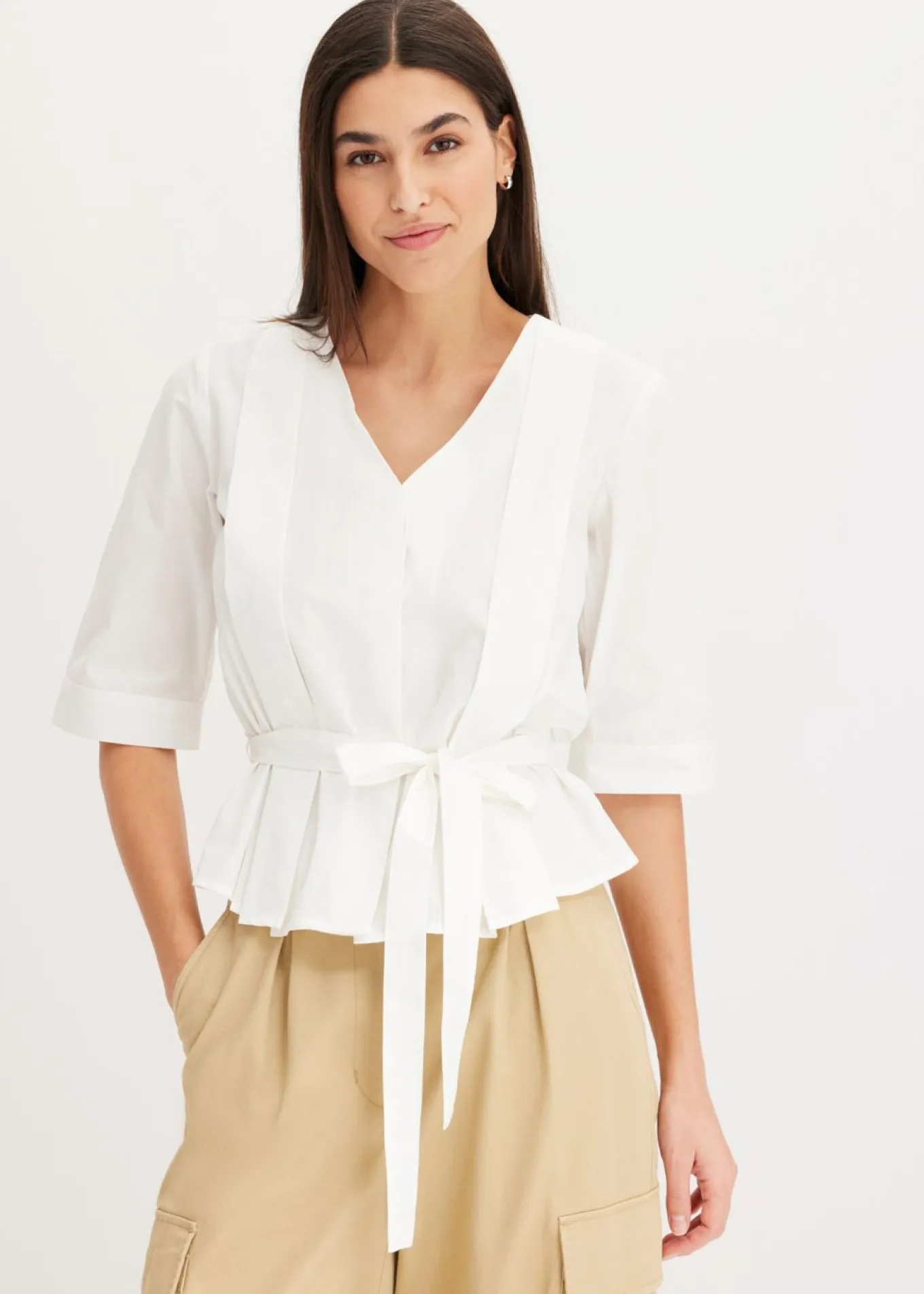 Blusa de algodón puro