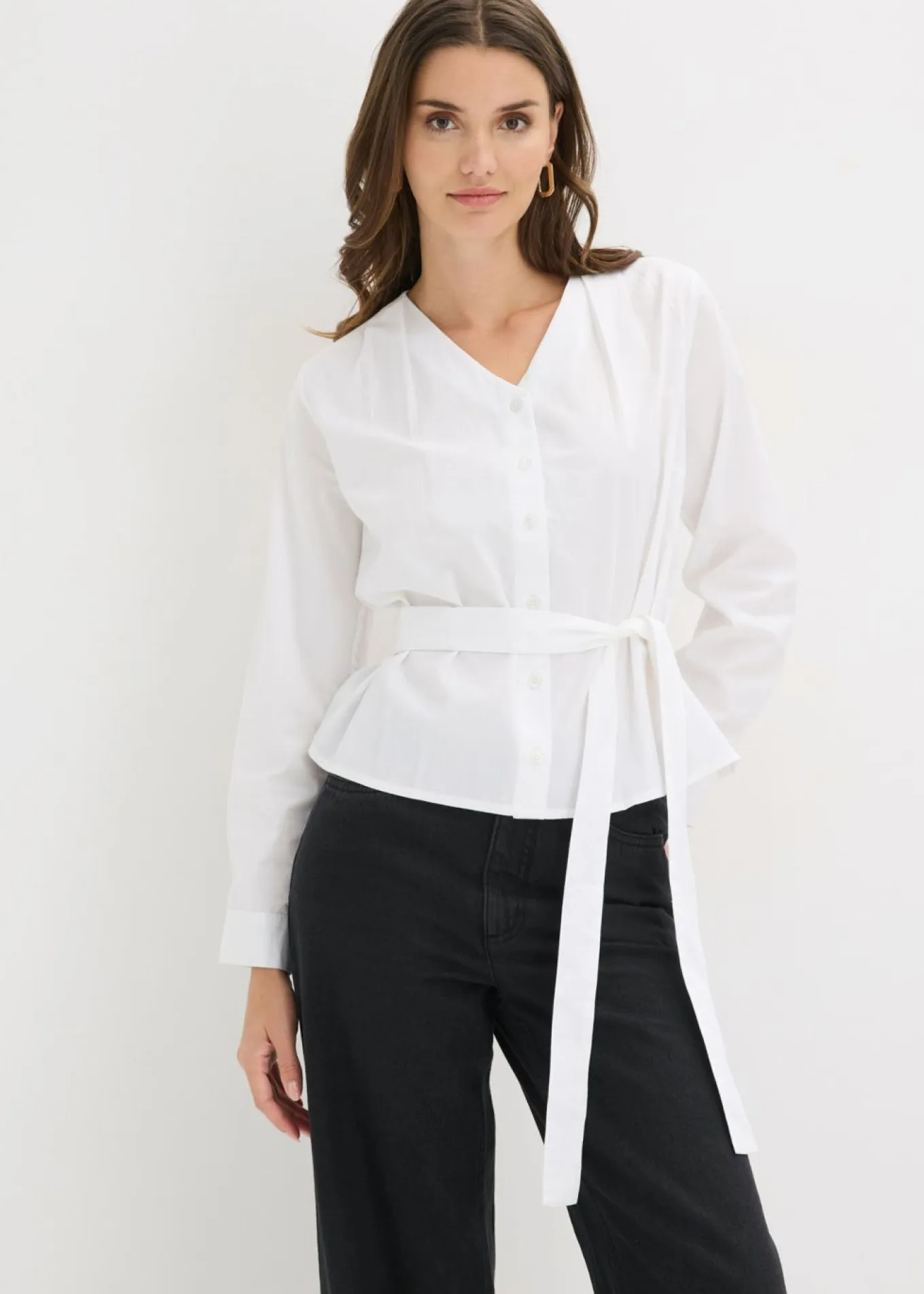 Blusa de algodón puro