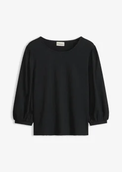 Blusa de crepé estructurado