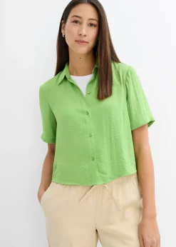 Blusa de crepé ligero con corte boxy