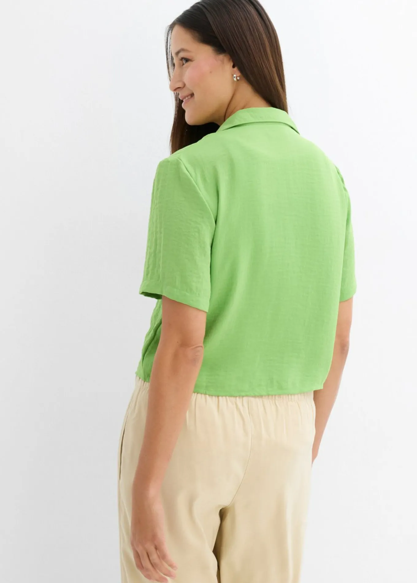 Blusa de crepé ligero con corte boxy