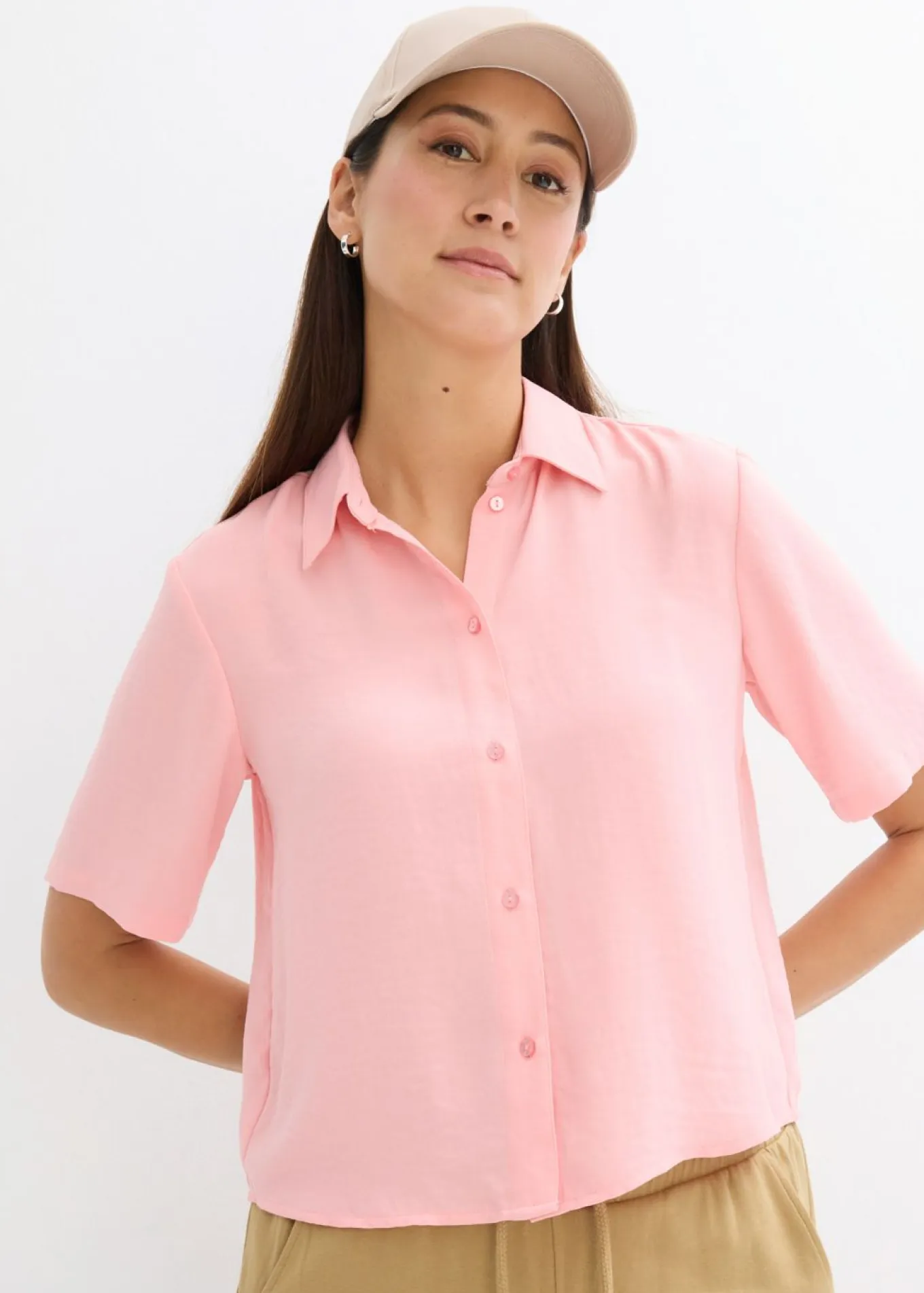 Blusa de crepé ligero con corte boxy