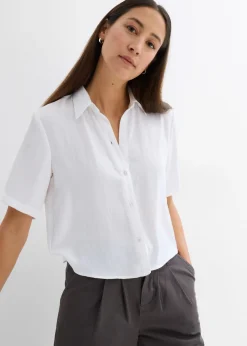 Blusa de crepé ligero con corte boxy