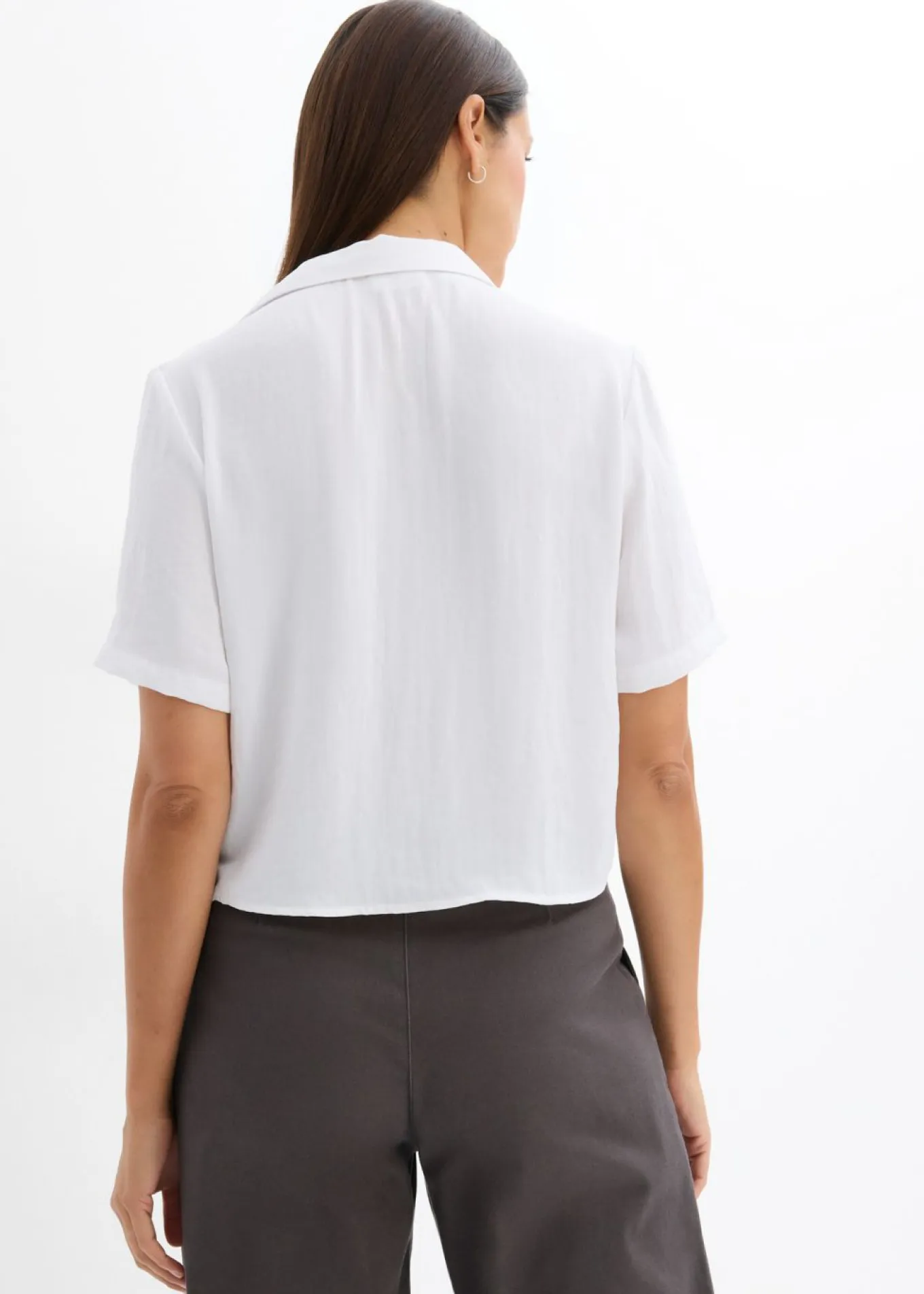 Blusa de crepé ligero con corte boxy