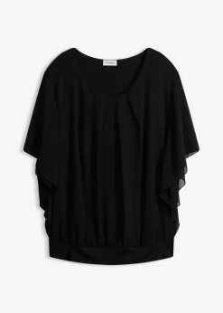Blusa de gasa con camiseta interior