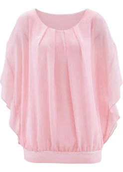 Blusa de gasa con camiseta interior