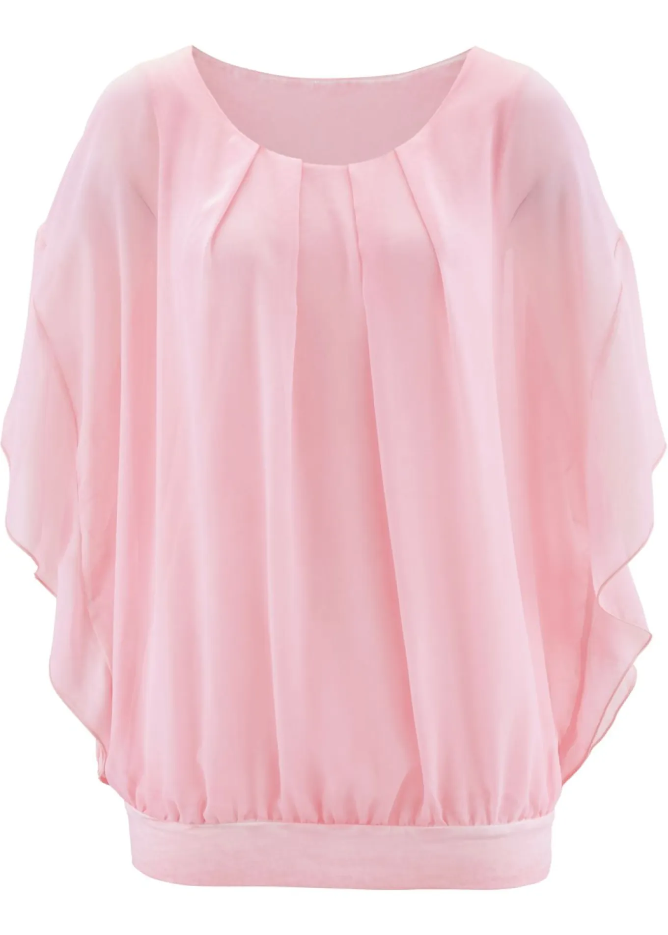 Blusa de gasa con camiseta interior