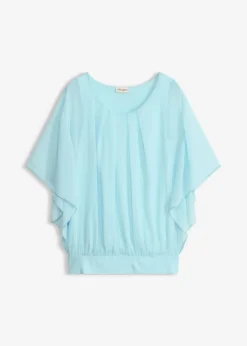 Blusa de gasa con camiseta interior