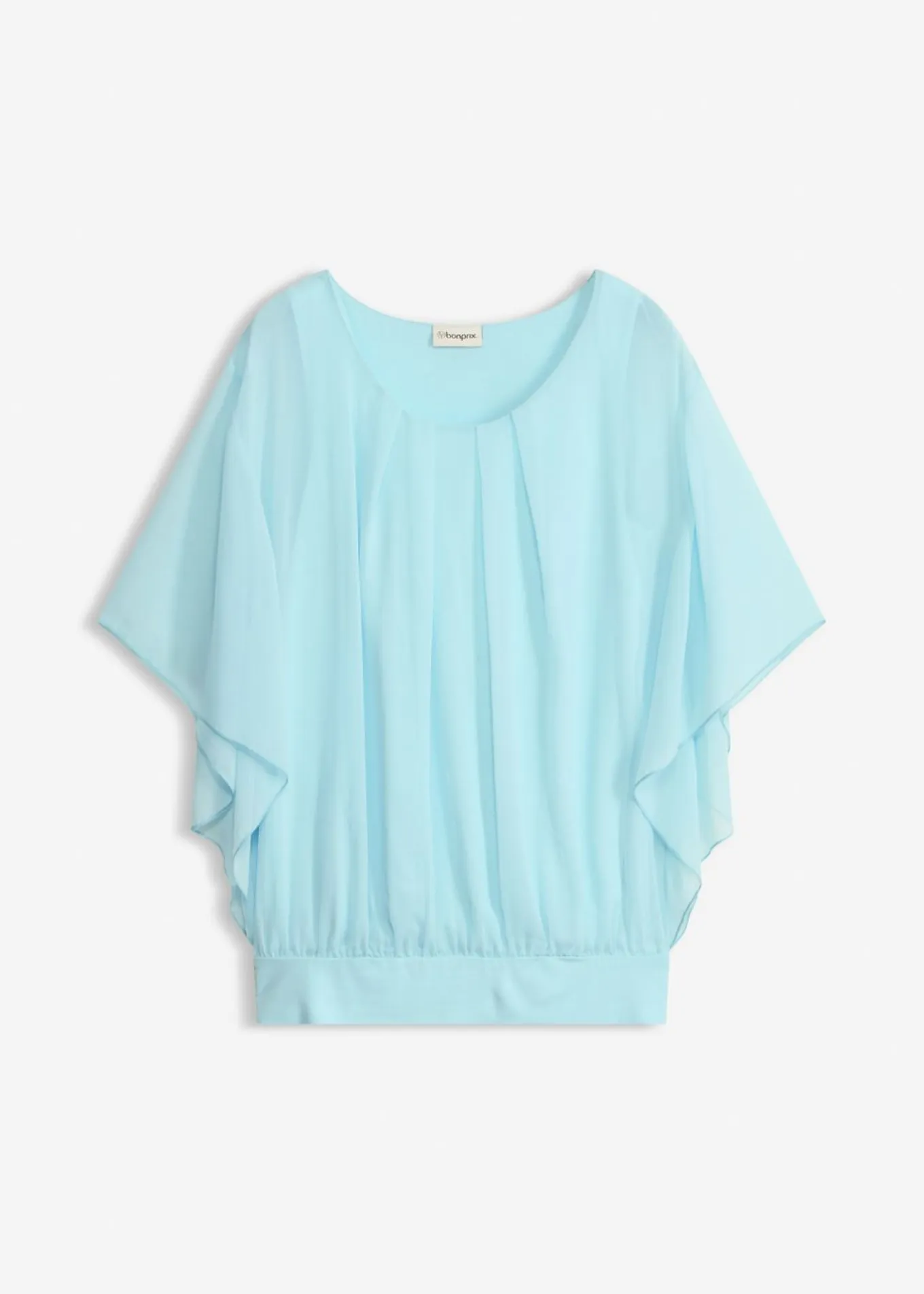 Blusa de gasa con camiseta interior
