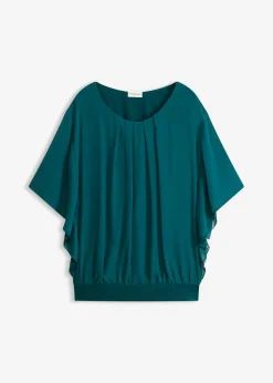 Blusa de gasa con camiseta interior