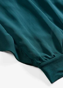 Blusa de gasa con camiseta interior
