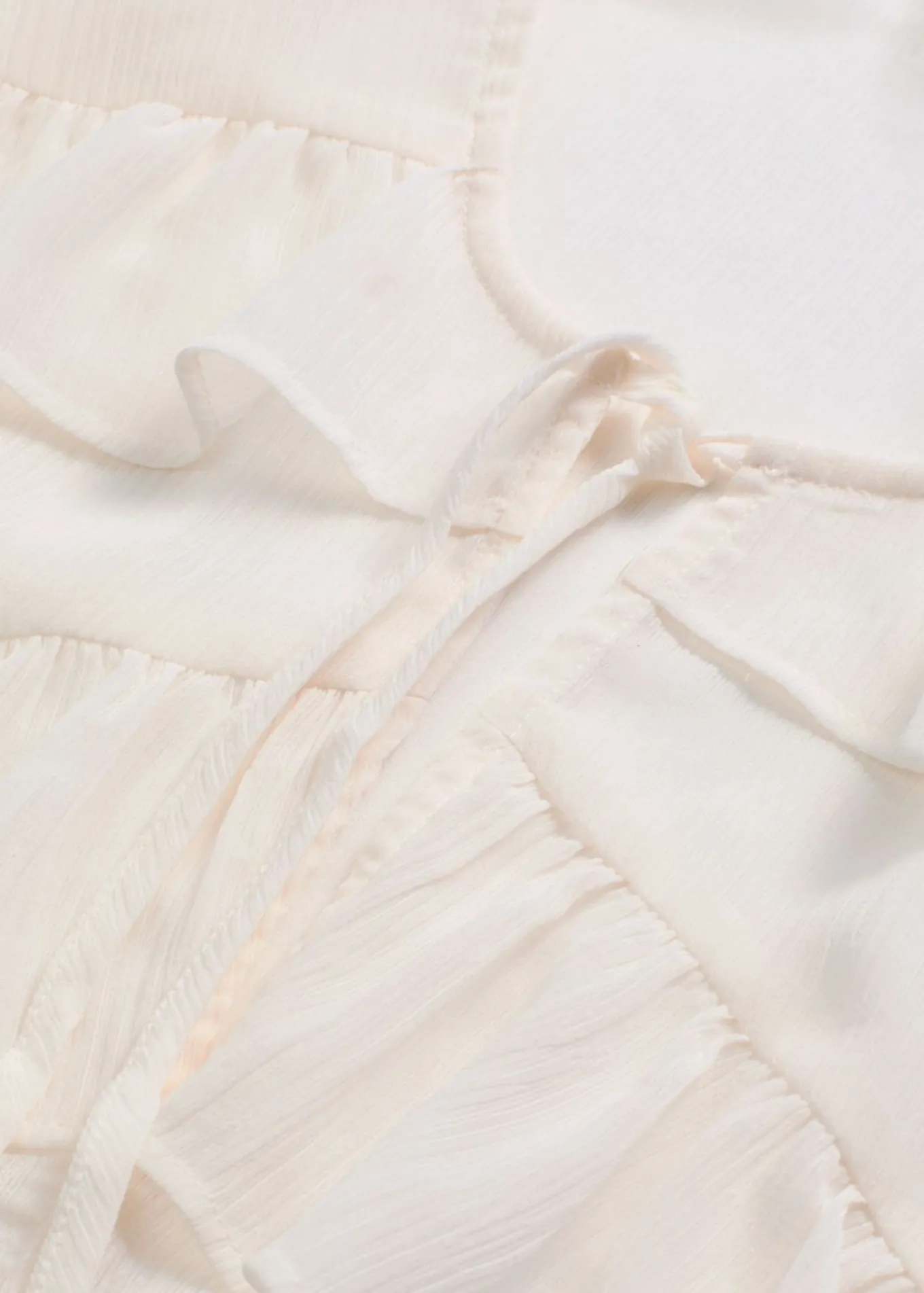 Blusa de gasa con volantes