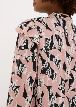 Blusa de gasa con volantes
