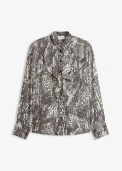 Blusa de gasa con volantes