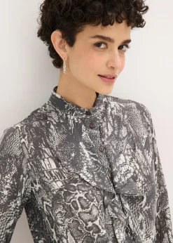 Blusa de gasa con volantes