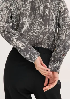 Blusa de gasa con volantes