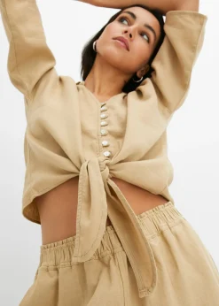 Blusa de lino