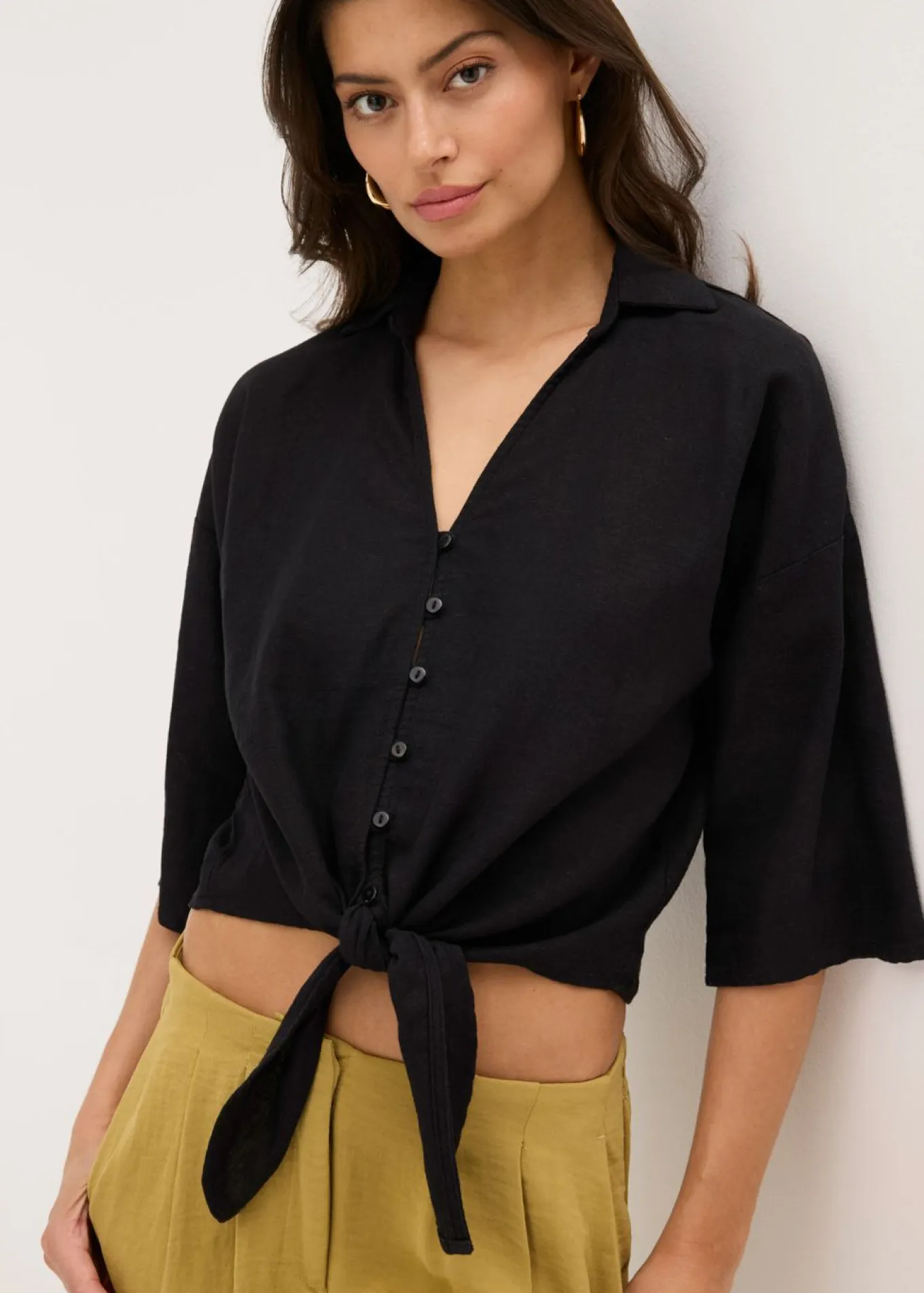 Blusa de lino