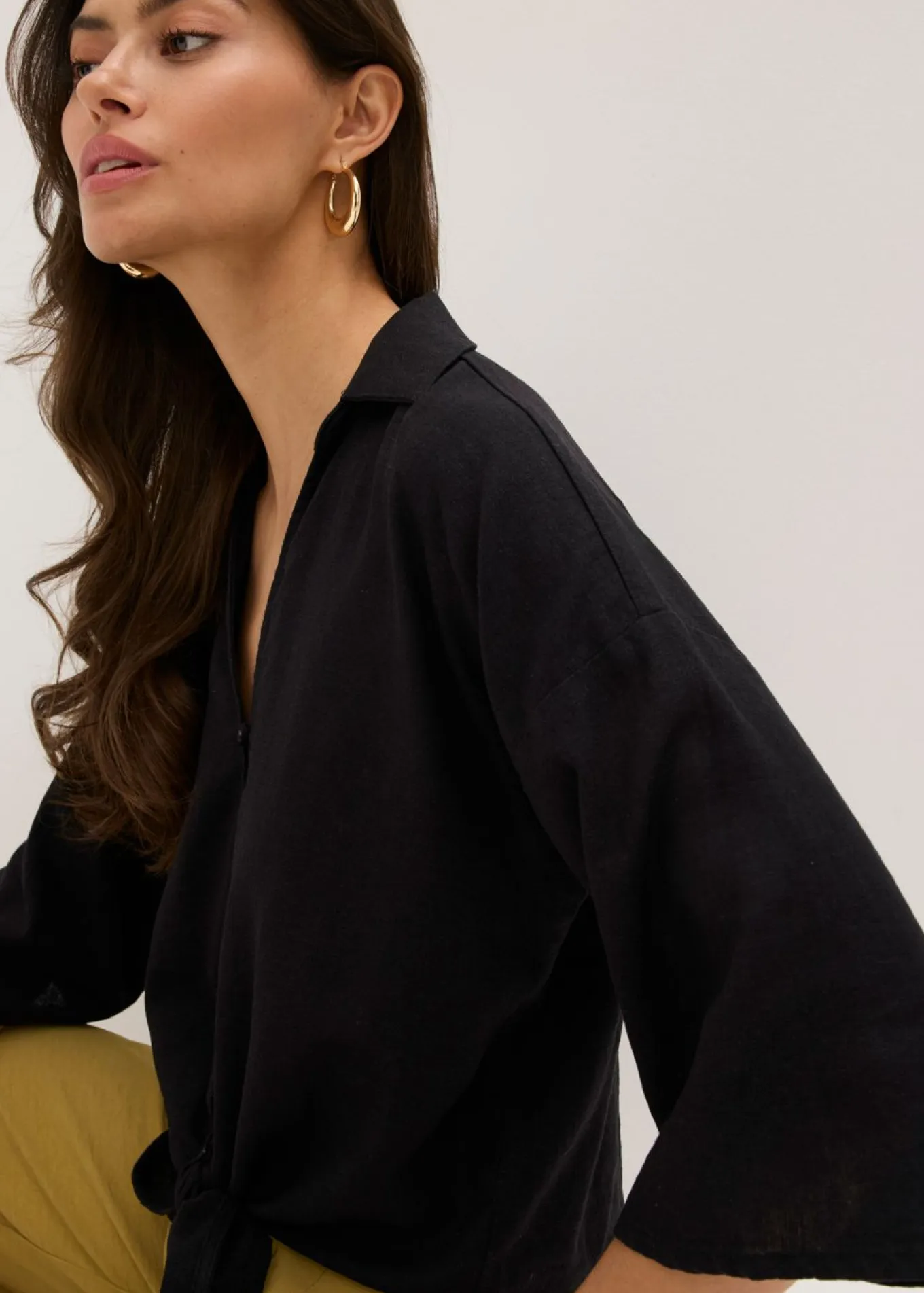 Blusa de lino
