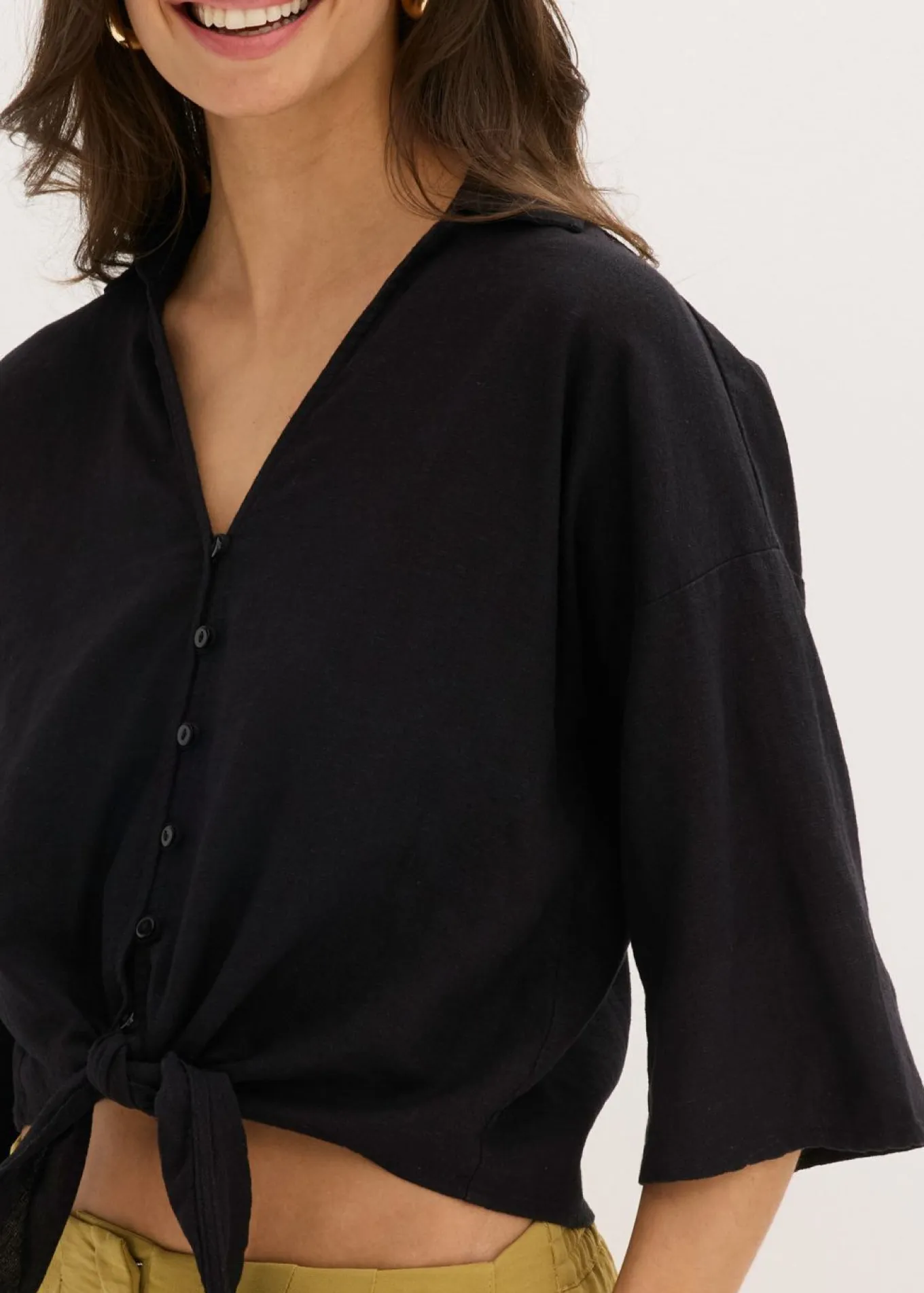 Blusa de lino