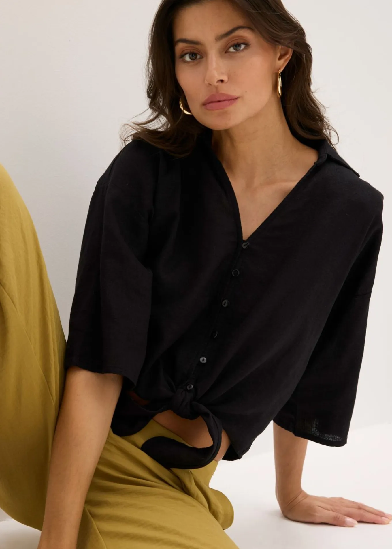 Blusa de lino