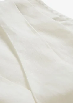 Blusa de lino puro con efecto cruzado