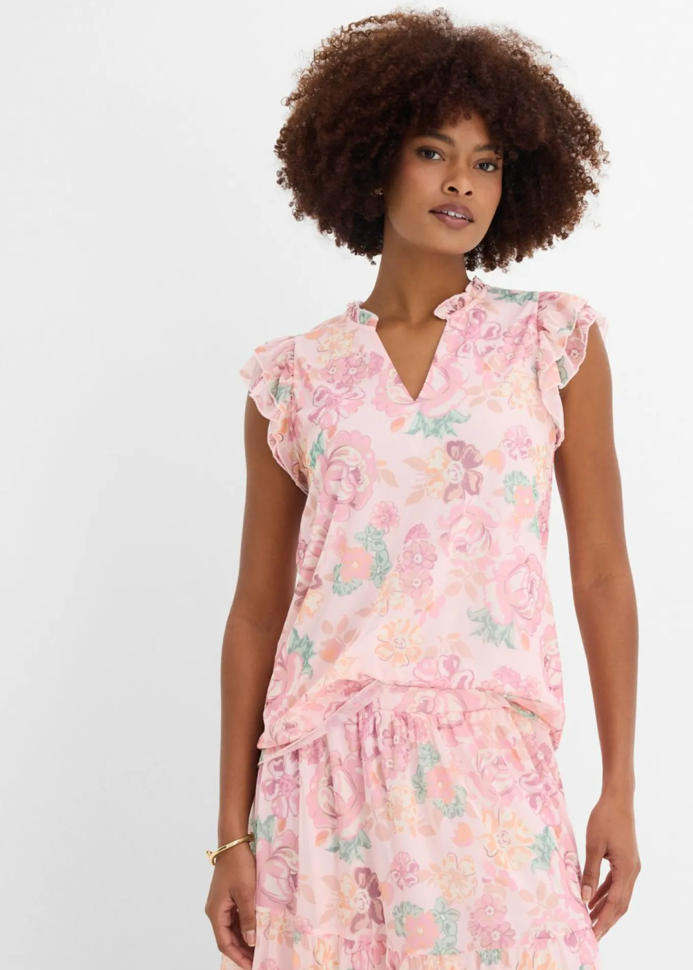 Blusa de malla suave