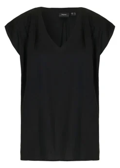 Blusa de manga corta con escote en V