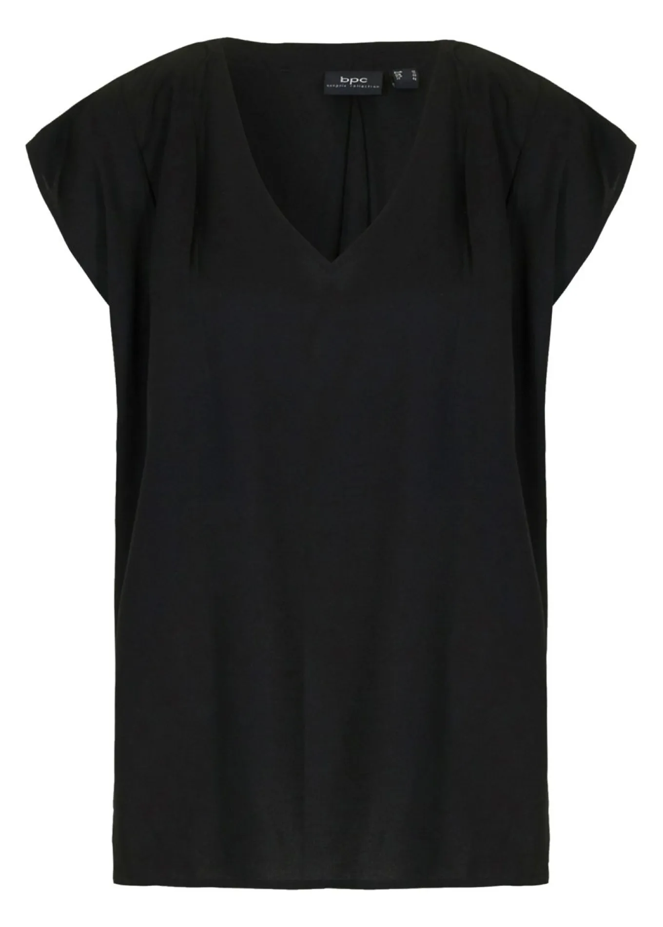 Blusa de manga corta con escote en V
