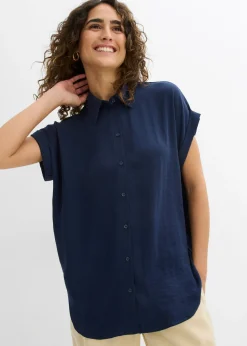 Blusa de manga corta con poliéster reciclado