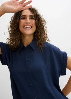 Blusa de manga corta con poliéster reciclado