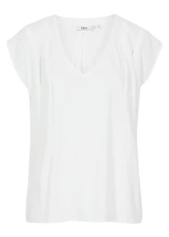 Blusa de manga corta con escote en V