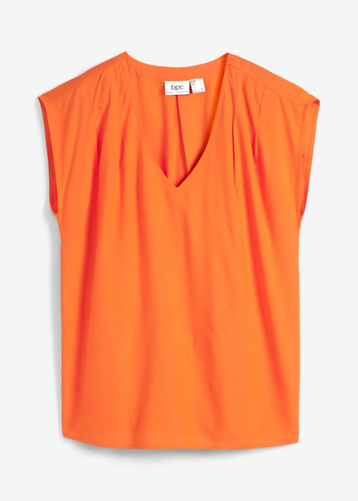 Blusa de manga corta con escote en V