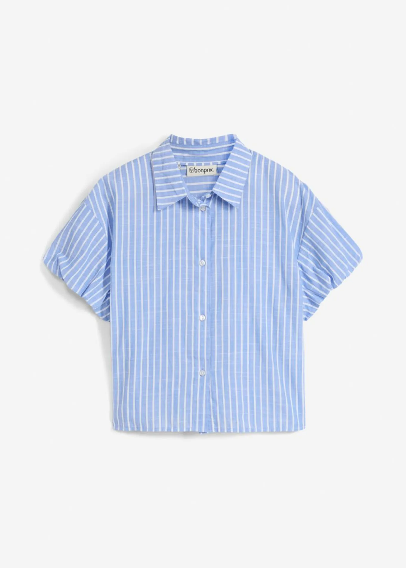 Blusa de manga corta de algodón puro