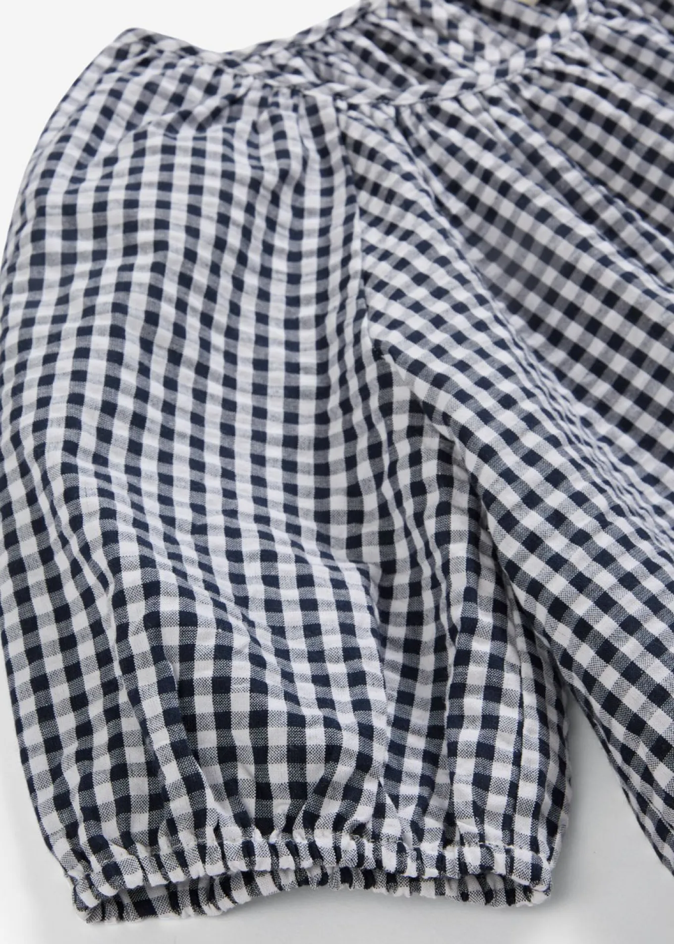 Blusa de manga corta de algodón puro