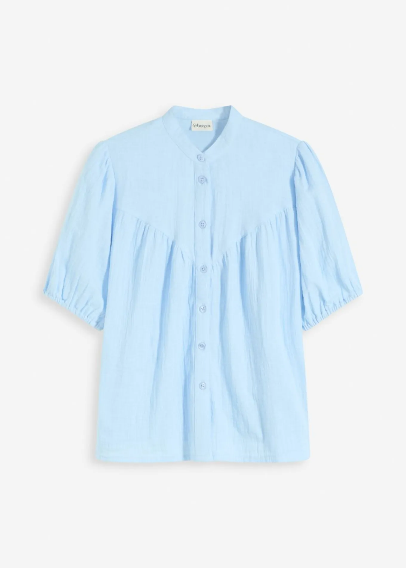 Blusa de manga corta de muselina