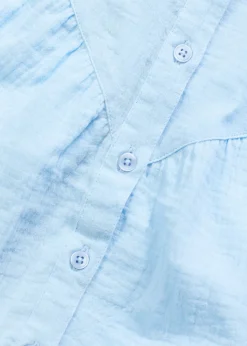 Blusa de manga corta de muselina