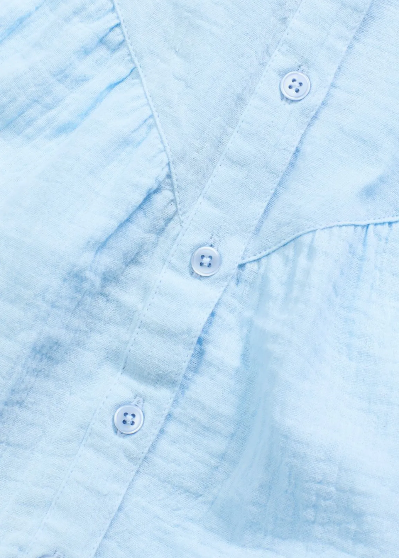 Blusa de manga corta de muselina